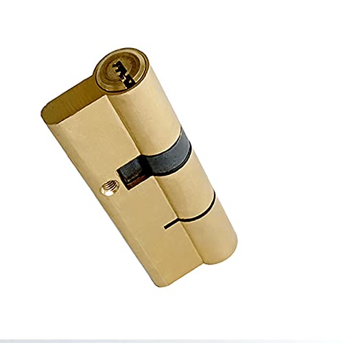 Schließzylinder, Zylinderschloss Kupfer AB Lock Core 100mm Zylinder AB Schlüsseltestiebstahl Eingang Messing Türschloss Einzeilige Marmorschlosskern(5pcs 100(50 50)) von Janmobrian