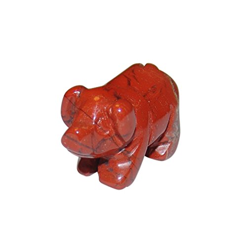 Janni-Shop-Figuren Jaspis Rot Schwein - Glücksschwein ca. 30 x 20 mm Edelstein, Glücksbringer von Janni-Shop-Figuren