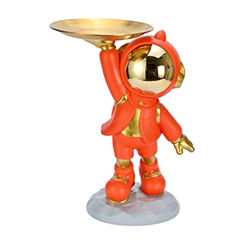 Jannlimt Schmucktablett Astronauten-Statue Astronauten Harz Tablett Ornament, Astronauten Topper Astronaut Kuchendekoration Heimdekoration Ornament, Orange Jannlimt Schmucktablett Astronauten-Statue Astronauten Harz Tablett Ornament, Astronauten Topper Astronaut Kuchendekoration Heimdekoration Ornament, Orange von Jannlimt