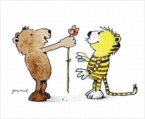 Janosch - Blumengruß Poster Kunstdruck (58 x 48cm) von Janosch