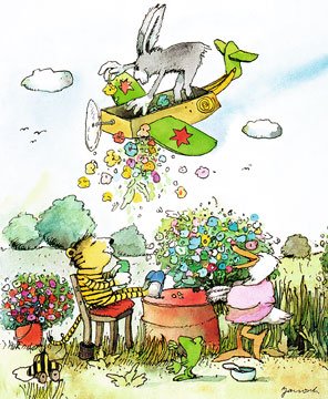 Janosch Poster/Kunstdruck Blumenregen 48 x 58 cm von Janosch