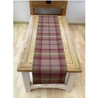 Isles Kollektion Skye Heather Tartan Plaid Komplett Gefüttert Tisch/Bettläufer von Janscosycushions