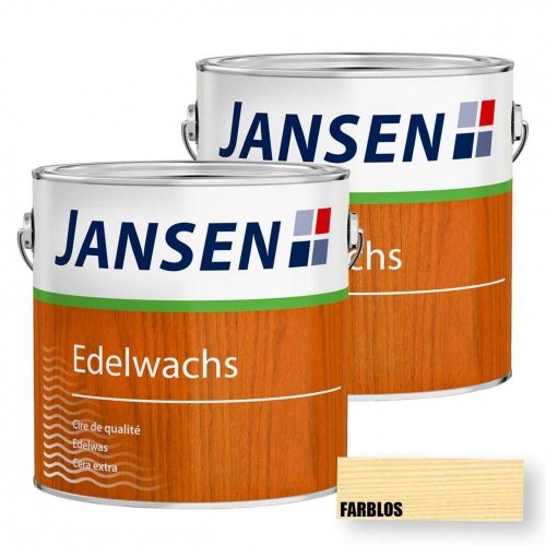 2 x Jansen Edelwachs farblos 2,5l | Holzwachs von Jansen | Maler Spezialprodukte