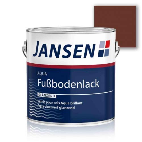 Jansen Aqua Fußbodenlack rotbraun 2,5l von Jansen | Maler Spezialprodukte