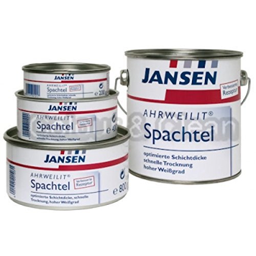 JANSEN Ahrweilit Spachtel 800g hochwertiger Malerspachtel f. Holz Metall Altputz von Jansen