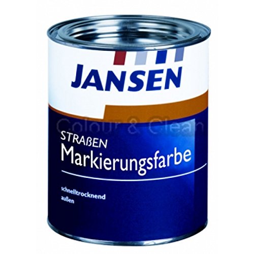 JANSEN Straßenmarkierungsfarbe 2,5 Liter Fb. gelb (ca. RAL 1023) von Jansen