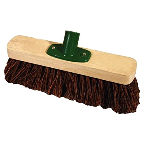 Jantex CD798 Besenkopf aus Holz, Bassine, steif, 30,5 cm, Bodenreinigung von JANTEX