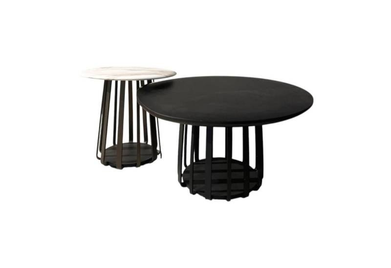 Janua Couchtisch Couchtischset BC09 Tischplatte Eiche Schwarz Gebeizt Und Maramor von Janua