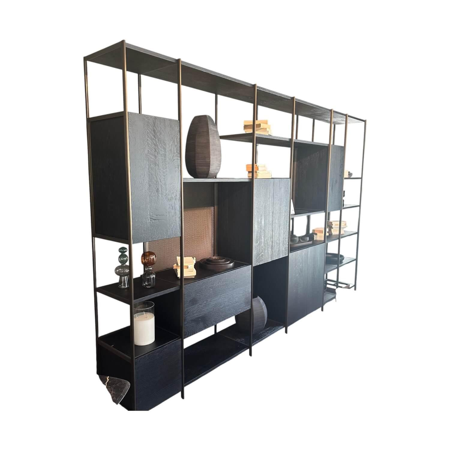 Regalsystem BC 06 RooM68 Eiche Schwarz Gebeizt Und Aluminium Eloxiert C33 Bronze Regalsystem BC 06 RooM68 Eiche Schwarz Gebeizt Und Aluminium Eloxiert C33 Bronze von Janua