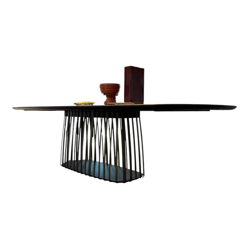 Tisch Basket BC 07 Platte Eiche Geräuchert Anthrazit Geölt Gestell Stahllasur Br... Tisch Basket BC 07 Platte Eiche Geräuchert Anthrazit Geölt Gestell Stahllasur Br... von Janua