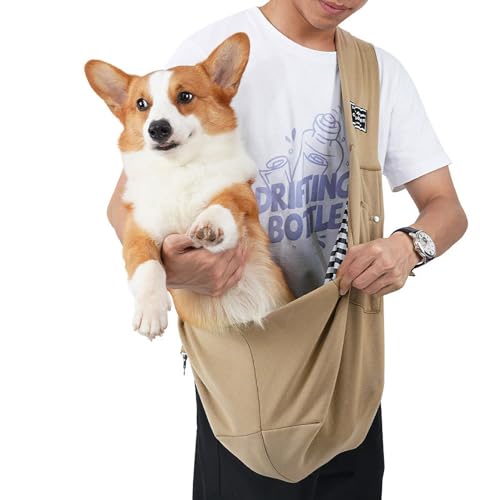 Hundetragetasche, Welpentragetasche,Tragetasche für Hunde und Welpen | Atmungsaktive Hundetragetasche, Welpentragetasche zum Einkaufen, Wandern von Janurium
