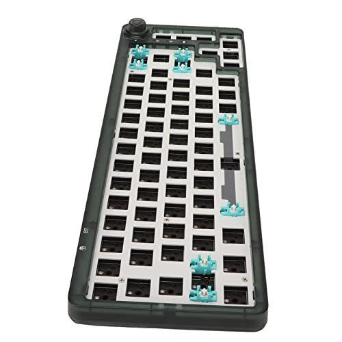 Janzoom Modulare DIY-Tastatur, Modulare Mechanische Tastatur mit 67 Tasten Zur Anpassung Programmierbare Design-Knopfsteuerung FüR die Schule (Transparentes Grün) von Janzoom