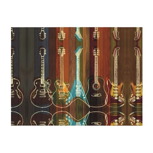 101,6 x 76,2 cm weiche, gemütliche Flanelldecke, Gitarrenkunstdruck, Überwurf für Bett, Sofa und Reisen, leicht, hypoallergen 101,6 x 76,2 cm weiche, gemütliche Flanelldecke, Gitarrenkunstdruck, Überwurf für Bett, Sofa und Reisen, leicht, hypoallergen von JaoXer