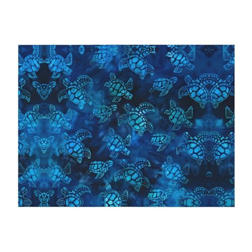 101,6 x 76,2 cm weiche, gemütliche Flanelldecke, Meeresschildkröte, blau, bedruckter Überwurf für Bett, Sofa und Reisen, leicht, hypoallergen 101,6 x 76,2 cm weiche, gemütliche Flanelldecke, Meeresschildkröte, blau, bedruckter Überwurf für Bett, Sofa und Reisen, leicht, hypoallergen von JaoXer