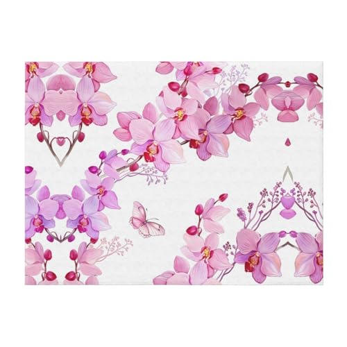 101,6 x 76,2 cm weiche, gemütliche Flanelldecke, rosa Blumen und Schmetterlinge, bedruckt, Überwurf für Bett, Sofa und Reisen, leicht, hypoallergen 101,6 x 76,2 cm weiche, gemütliche Flanelldecke, rosa Blumen und Schmetterlinge, bedruckt, Überwurf für Bett, Sofa und Reisen, leicht, hypoallergen von JaoXer