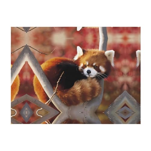101,6 x 76,2 cm weiche, gemütliche Flanelldecke, roter Panda-Druck, Überwurf für Bett, Sofa und Reisen, leicht, hypoallergen 101,6 x 76,2 cm weiche, gemütliche Flanelldecke, roter Panda-Druck, Überwurf für Bett, Sofa und Reisen, leicht, hypoallergen von JaoXer