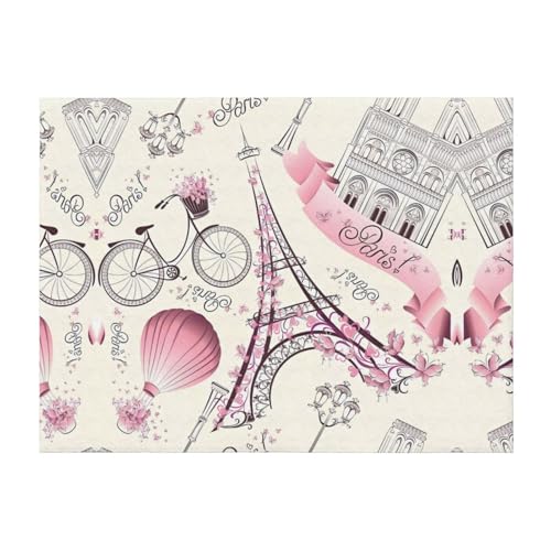 101,6 x 76,2 cm weiche, gemütliche Flanelldecke – Pariser Eiffelturm-Blumen-Überwurf für Bett, Sofa und Reisen – leicht, hypoallergen 101,6 x 76,2 cm weiche, gemütliche Flanelldecke – Pariser Eiffelturm-Blumen-Überwurf für Bett, Sofa und Reisen – leicht, hypoallergen von JaoXer
