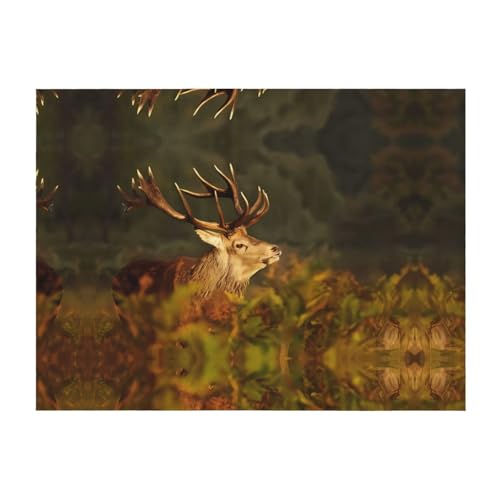 101,6 x 76,2 cm weiche, gemütliche Flanelldecke – Tier-Hirsch-bedruckter Überwurf für Bett, Sofa und Reisen – leicht, hypoallergen 101,6 x 76,2 cm weiche, gemütliche Flanelldecke – Tier-Hirsch-bedruckter Überwurf für Bett, Sofa und Reisen – leicht, hypoallergen von JaoXer
