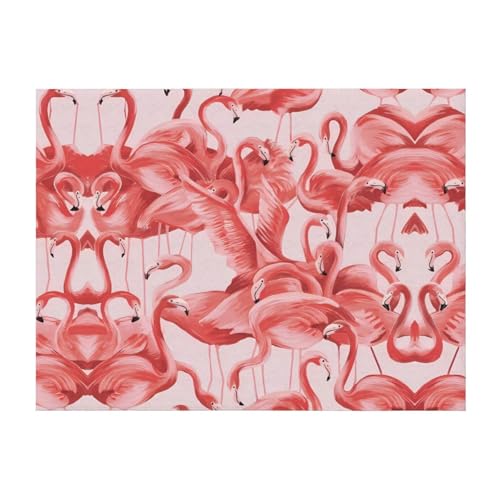 152,4 x 127 cm weiche, gemütliche Flanelldecke, Flamingo-bedruckter Überwurf für Bett, Sofa und Reisen, leicht, hypoallergen 152,4 x 127 cm weiche, gemütliche Flanelldecke, Flamingo-bedruckter Überwurf für Bett, Sofa und Reisen, leicht, hypoallergen von JaoXer