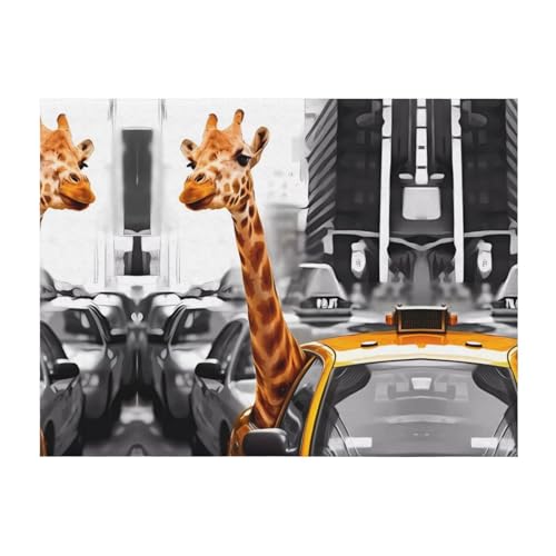 203,2 x 152,4 cm weiche, gemütliche Flanelldecke, Giraffe in New York, bedruckter Überwurf für Bett, Sofa und Reisen, leicht, hypoallergen 203,2 x 152,4 cm weiche, gemütliche Flanelldecke, Giraffe in New York, bedruckter Überwurf für Bett, Sofa und Reisen, leicht, hypoallergen von JaoXer