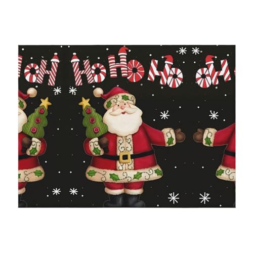 203,2 x 152,4 cm weiche, gemütliche Flanelldecke, bedruckt mit Aufschrift "Merry Christmas", Überwurf für Bett, Sofa und Reisen, leicht, hypoallergen von JaoXer