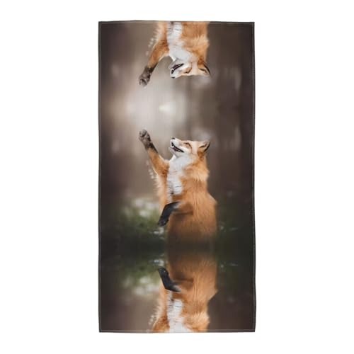 30,5 x 61 cm Strand-Pool-Handtuch für Damen und Herren – leichtes, wiederverwendbares Handtuch mit Tierfuchsmuster, für Bad, Fitnessstudio, Reisen, Sport 30,5 x 61 cm Strand-Pool-Handtuch für Damen und Herren – leichtes, wiederverwendbares Handtuch mit Tierfuchsmuster, für Bad, Fitnessstudio, Reisen, Sport von JaoXer