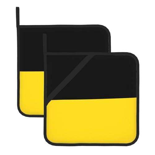 Baden-Württemberg Flaggenaufdruck Topflappen Sets - Hitzebeständige Topflappen, Küchenofenhandschuhe zum Backen, Grillen & Mikrowellenherd Baden-Württemberg Flaggenaufdruck Topflappen Sets - Hitzebeständige Topflappen, Küchenofenhandschuhe zum Backen, Grillen & Mikrowellenherd von JaoXer