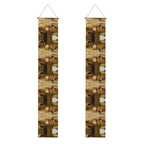 Banner mit Huhn und Hahn-Druck, Abschluss, Veranda, vielseitige, langlebige Party-Dekorationen, perfekt für Haustür, Terrasse und Wand Banner mit Huhn und Hahn-Druck, Abschluss, Veranda, vielseitige, langlebige Party-Dekorationen, perfekt für Haustür, Terrasse und Wand von JaoXer