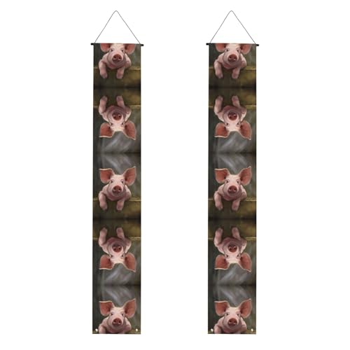 Banner mit niedlichem Schweine-Druck, vielseitige, langlebige Party-Dekorationen, perfekt für Haustür, Terrasse und Wand Banner mit niedlichem Schweine-Druck, vielseitige, langlebige Party-Dekorationen, perfekt für Haustür, Terrasse und Wand von JaoXer