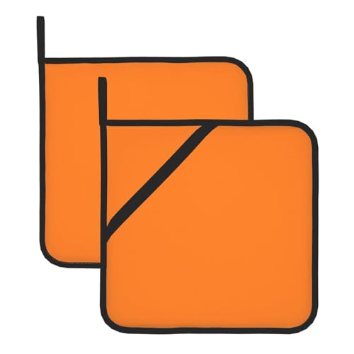 Beauty Topflappen-Sets mit gebranntem orangefarbenem Druck, hitzebeständige Topflappen, Küchenofenhandschuhe zum Backen, Grillen und für die Mikrowelle Beauty Topflappen-Sets mit gebranntem orangefarbenem Druck, hitzebeständige Topflappen, Küchenofenhandschuhe zum Backen, Grillen und für die Mikrowelle von JaoXer