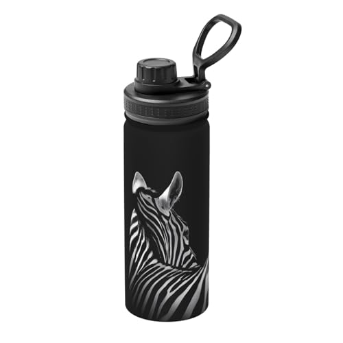 Black & White Zebra 510.3 g Sport Isolierter Wasserkocher - Doppelwandige Thermoskanne für heiße und kalte Getränke - Perfekt für Reisen, Camping Black & White Zebra 510.3 g Sport Isolierter Wasserkocher - Doppelwandige Thermoskanne für heiße und kalte Getränke - Perfekt für Reisen, Camping von JaoXer