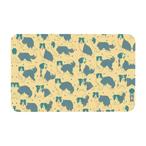 Border Collie Muster Kieselgur Matte – Badewanne, Dusche, saugfähig, Badezimmer-Bodenteppich – Eingangsteppich, Schlafzimmer Gummi-Teppich Border Collie Muster Kieselgur Matte – Badewanne, Dusche, saugfähig, Badezimmer-Bodenteppich – Eingangsteppich, Schlafzimmer Gummi-Teppich von JaoXer