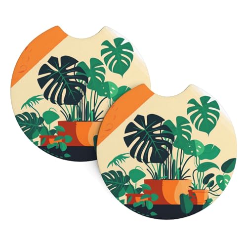 Cartoon Turtle Back Bamboo Print Car Interior Cup Holder Pad - 2 Pack Universal Drink Coasters for Trucks SUVs Vans Boats - Car Gift Cartoon Turtle Back Bamboo Print Car Interior Cup Holder Pad - 2 Pack Universal Drink Coasters for Trucks SUVs Vans Boats - Car Gift von JaoXer