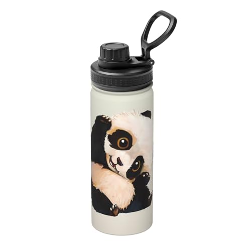 Cute Little Panda Isolierter Wasserkocher, 530 ml, doppelwandige Thermoskanne für heiße und kalte Getränke, perfekt für Reisen, Camping Cute Little Panda Isolierter Wasserkocher, 530 ml, doppelwandige Thermoskanne für heiße und kalte Getränke, perfekt für Reisen, Camping von JaoXer