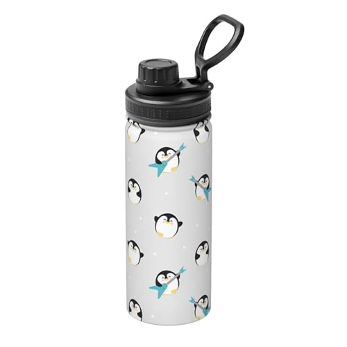 Cute Penguin Isolierkessel, 530 ml, doppelwandige Thermoskanne für heiße und kalte Getränke, perfekt für Reisen, Camping Cute Penguin Isolierkessel, 530 ml, doppelwandige Thermoskanne für heiße und kalte Getränke, perfekt für Reisen, Camping von JaoXer