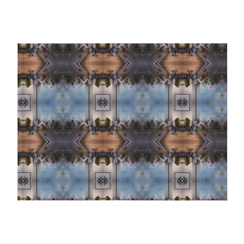 Flanelldecke, weich, gemütlich, 101,6 x 76,2 cm, Motiv: Katze und reflektierender Tiger, für Bett, Sofa und Reisen, leicht, hypoallergen Flanelldecke, weich, gemütlich, 101,6 x 76,2 cm, Motiv: Katze und reflektierender Tiger, für Bett, Sofa und Reisen, leicht, hypoallergen von JaoXer