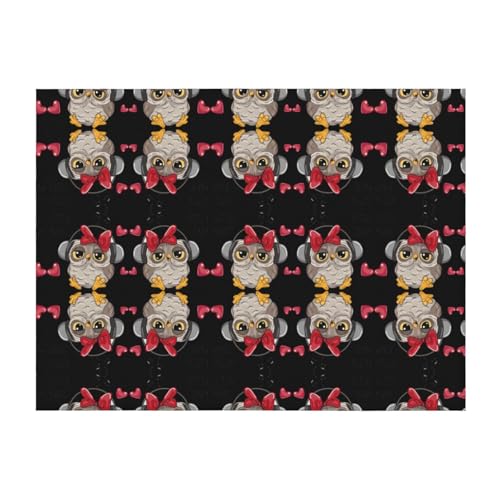 Flanelldecke, weich, gemütlich, 101,6 x 76,2 cm, Motiv: Liebes-Eulen, bedruckt, Überwurf für Bett, Sofa und Reisen, leicht, hypoallergen Flanelldecke, weich, gemütlich, 101,6 x 76,2 cm, Motiv: Liebes-Eulen, bedruckt, Überwurf für Bett, Sofa und Reisen, leicht, hypoallergen von JaoXer