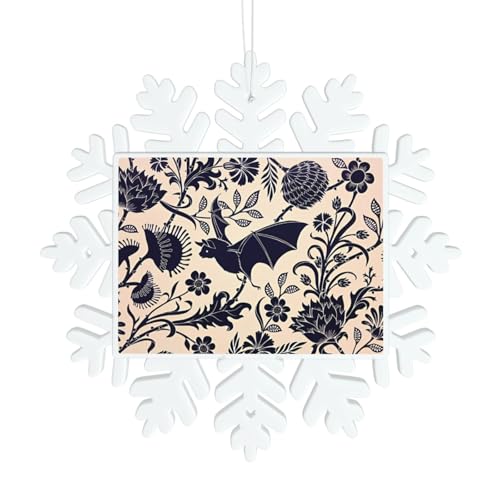 Fledermausmuster Schneeflocke Dekorationen - Winter Weihnachten hängen für Weihnachtsbaum, Urlaub Hochzeit Party Schilder, Tischdekoration Fledermausmuster Schneeflocke Dekorationen - Winter Weihnachten hängen für Weihnachtsbaum, Urlaub Hochzeit Party Schilder, Tischdekoration von JaoXer