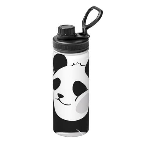 Funny Panda Isolierkessel, 530 ml, doppelwandige Thermoskanne für heiße und kalte Getränke, perfekt für Reisen, Camping Funny Panda Isolierkessel, 530 ml, doppelwandige Thermoskanne für heiße und kalte Getränke, perfekt für Reisen, Camping von JaoXer