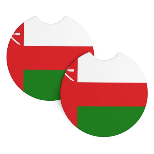 Getränkehalter mit Flagge des Oman-Aufdrucks, 2 Stück, Universal-Getränkeuntersetzer für LKW, SUVs, Vans, Boote, Auto-Geschenk Getränkehalter mit Flagge des Oman-Aufdrucks, 2 Stück, Universal-Getränkeuntersetzer für LKW, SUVs, Vans, Boote, Auto-Geschenk von JaoXer