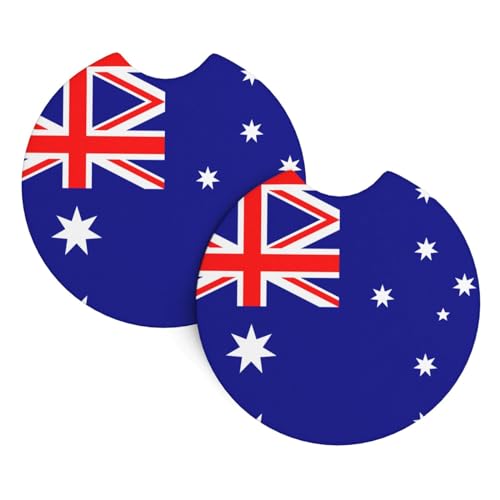 Getränkehalter mit australischer Flagge, 2 Stück, Universal-Getränkeuntersetzer für LKW, SUVs, Vans, Boote, Auto-Geschenk Getränkehalter mit australischer Flagge, 2 Stück, Universal-Getränkeuntersetzer für LKW, SUVs, Vans, Boote, Auto-Geschenk von JaoXer