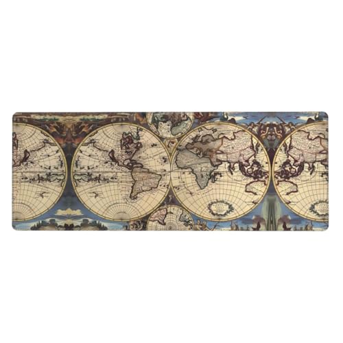 Großes Mauspad mit Weltkugel-Druck, 30 x 80 cm, Gaming-Schreibtischunterlage, erweiterter Schutz für Zuhause, Büro, Computer Großes Mauspad mit Weltkugel-Druck, 30 x 80 cm, Gaming-Schreibtischunterlage, erweiterter Schutz für Zuhause, Büro, Computer von JaoXer