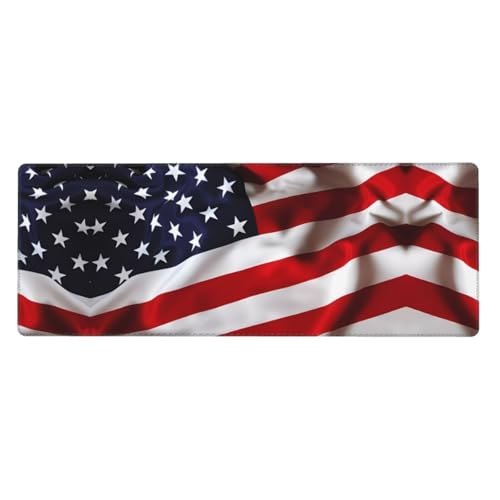 Großes Mauspad mit amerikanischer Flagge, 30 x 80 cm, Gaming-Schreibtischmatte, erweiterter Schutz für Zuhause, Büro, Computer Großes Mauspad mit amerikanischer Flagge, 30 x 80 cm, Gaming-Schreibtischmatte, erweiterter Schutz für Zuhause, Büro, Computer von JaoXer