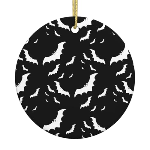 Halloween fliegende Fledermäuse Weihnachtsbaum Keramik hängende dekorative Ornamente für Weihnachten, Feiertage - Wandhalterung Dekor für Zuhause, Partys Halloween fliegende Fledermäuse Weihnachtsbaum Keramik hängende dekorative Ornamente für Weihnachten, Feiertage - Wandhalterung Dekor für Zuhause, Partys von JaoXer