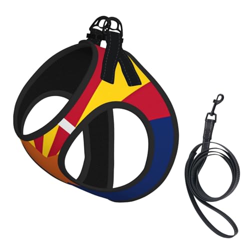 Hundegeschirr für Haustiere, Größe S, Arizona-Flagge, verstellbar, für Katzen und Hunde, perfekt für Spaziergänge im Freien Hundegeschirr für Haustiere, Größe S, Arizona-Flagge, verstellbar, für Katzen und Hunde, perfekt für Spaziergänge im Freien von JaoXer