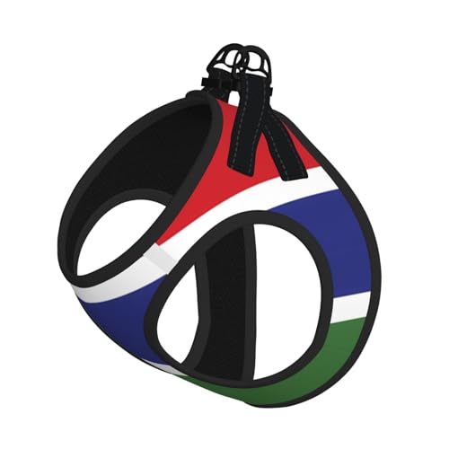 Hundegeschirr für Haustiere, Größe S, Flagge von Gambia, verstellbar, für Katzen und Hunde, perfekt für Spaziergänge im Freien Hundegeschirr für Haustiere, Größe S, Flagge von Gambia, verstellbar, für Katzen und Hunde, perfekt für Spaziergänge im Freien von JaoXer