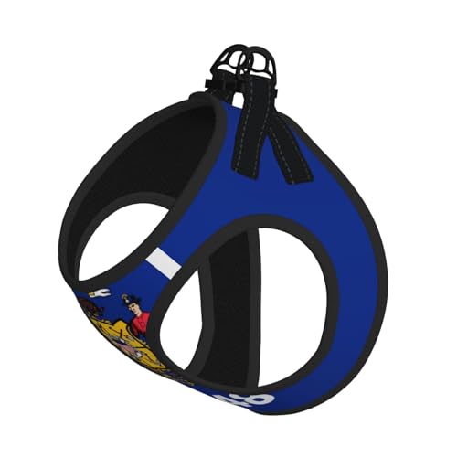 Hundegeschirr für große Haustiere, Größe S, Wisconsin State Flagge, verstellbar, für Katzen und Hunde, perfekt für Spaziergänge im Freien Hundegeschirr für große Haustiere, Größe S, Wisconsin State Flagge, verstellbar, für Katzen und Hunde, perfekt für Spaziergänge im Freien von JaoXer
