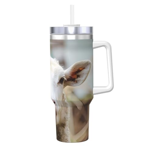 Ice Bully Funny Naughty Sheep Tongue Cute Animal Print Stainless Steel Insulated Cup with Handle and Straw - Perfect for Travel, and Sports Ice Bully Funny Naughty Sheep Tongue Cute Animal Print Stainless Steel Insulated Cup with Handle and Straw - Perfect for Travel, and Sports von JaoXer
