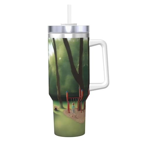 Ice Bully a Outdoor Fun Print Edelstahl-Isolierbecher mit Griff und Strohhalm, perfekt für Reisen und Sport, 1,2 l Ice Bully a Outdoor Fun Print Edelstahl-Isolierbecher mit Griff und Strohhalm, perfekt für Reisen und Sport, 1,2 l von JaoXer