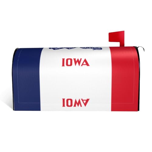 Iowa Magnetische Briefkastenabdeckung, personalisierbar, reflektierend, 64,8 x 53,3 cm, Briefkasten-Abdeckung für Outdoor-Gartendekoration von JaoXer